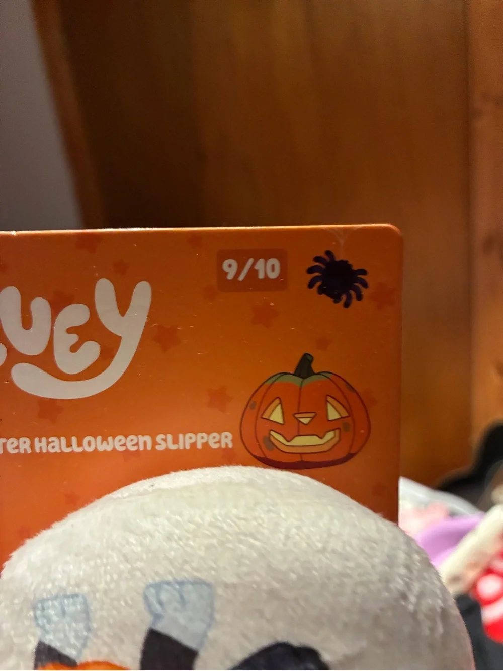 NWT Bluey and Bingo Halloween Toddler Slippers